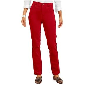 Talbots High Waist Straight Leg Petite Corduroy Pants 14